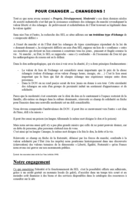 Pour changer... changeons !!!